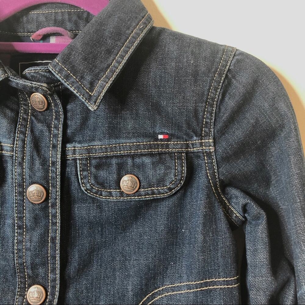 Tommy Hilfiger Little Girls Denim Jacket M(8-10) - Picture 2 of 6